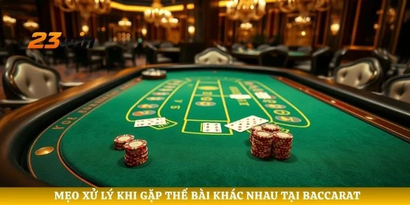 Mẹo xử lý khi gặp thế bài khác nhau tại Baccarat
