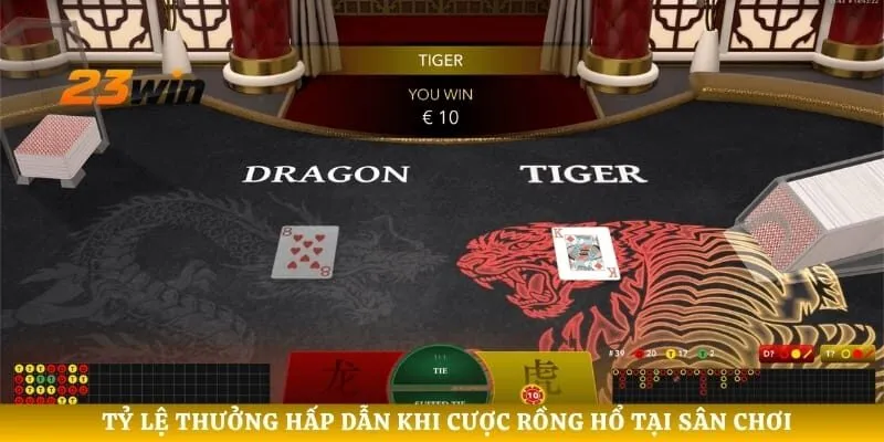 Tỷ lệ thưởng hấp dẫn khi cược rồng hổ tại sân chơi